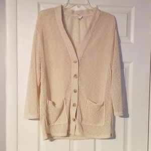 Cream colored cardigan